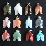 12pcs Leaf Shape Charms Pendants for DIY Jewelry Making