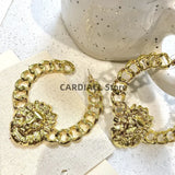 Drop Oil Lion Head Stud Earrings for Women