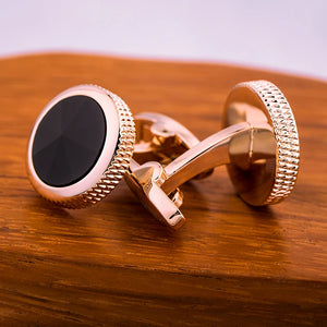 Crystal cuff link Golden High gemelos abotoadura Jewelry