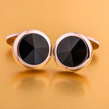 Crystal cuff link Golden High gemelos abotoadura Jewelry