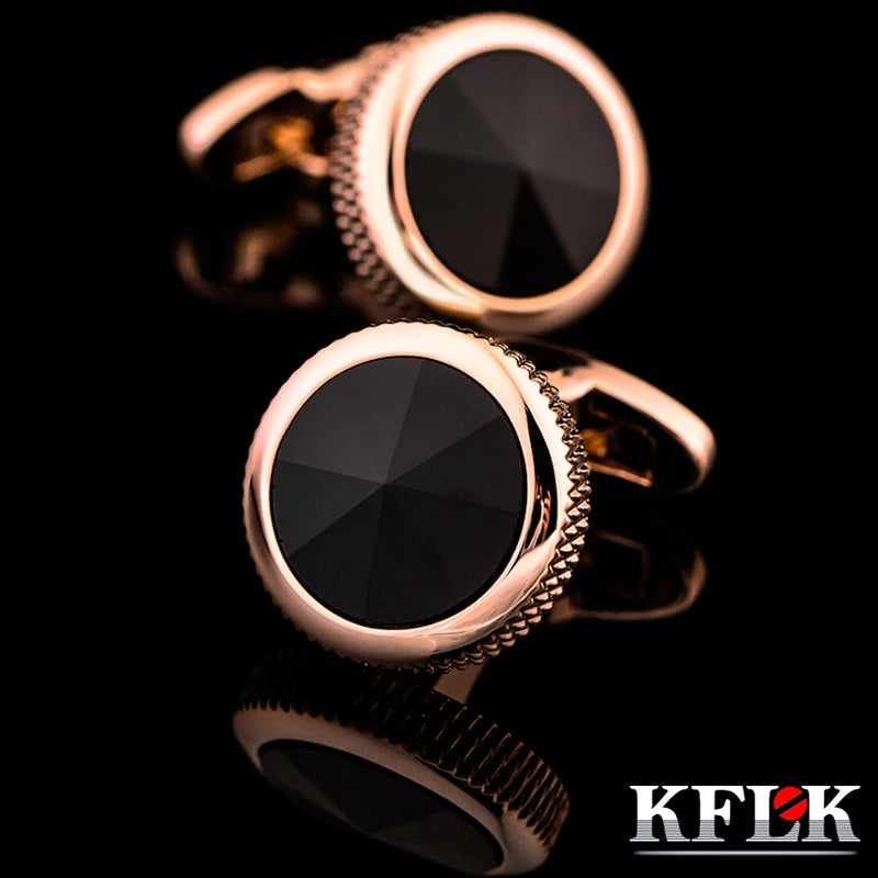 Crystal cuff link Golden High gemelos abotoadura Jewelry
