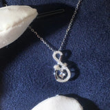 925 Silver Diamond Necklace Pendant for Women