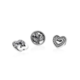 S925 Silver Heart-shaped Zircon Crystal Pendant