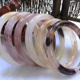 Natural Silk Jade Bracelet Handcarved Emerald Jade Bracelet Women