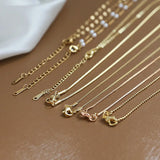 10pcs Fine Flattening Necklace Chains With Lobster Clasps Set