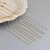 10pcs Fine Flattening Necklace Chains With Lobster Clasps Set