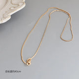 10pcs Fine Flattening Necklace Chains With Lobster Clasps Set