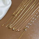 10pcs Fine Flattening Necklace Chains With Lobster Clasps Set