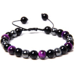 8MM Natural Stone Healing Crystal Stretch Beaded Bracelet