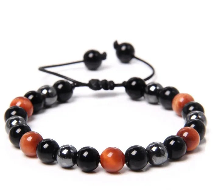 8MM Natural Stone Healing Crystal Stretch Beaded Bracelet