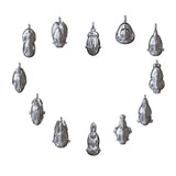 925 Sterling Silver Cartoon Dog Rabbit Cat Boy Dangle Pendant Charm