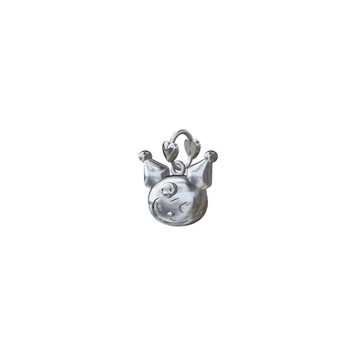 925 Sterling Silver Cartoon Dog Rabbit Cat Boy Dangle Pendant Charm