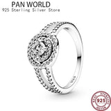 925 Silver Three Ring Intertwined Snake Texture Snowflake Women's Pan Ring