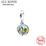 925 Sterling Silver Narwhal Charm Starfish Bead for Bracelet DIY Pendant
