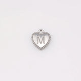 Stainless Steel A-Z Initial Letter Pendants DIY Charms Necklace Jewelry