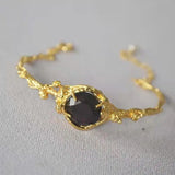 Amybaby Vintage Crystal Stone Bangle for Party