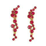 Amybaby Vintage Crystal Stone Stud Earring for Party
