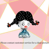 S925 Sterling Silver Little Girl Charm for DIY Bracelet Making