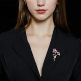 Autumn Winter Flower Brooch for Backpacks Temperament Coat Pin and Brooches