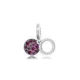 Valentine Sparkling Heart Dangle Charms for Jewelry Making