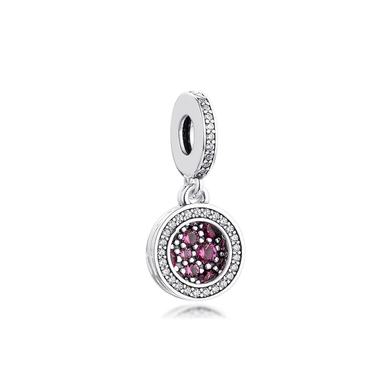 Valentine Sparkling Heart Dangle Charms for Jewelry Making