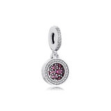 Valentine Sparkling Heart Dangle Charms for Jewelry Making