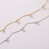 Boho Tassels Zircon Anklet Bracelet for Women