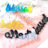 Resin Silicone Mold Hello Letters Epoxy Transparent Resin Art