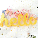 Resin Silicone Mold Hello Letters Epoxy Transparent Resin Art