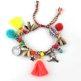 Boho Shell Tassel Ankle Bracelet for Summer Beach