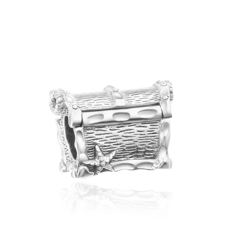 925 Sterling Silver Chest Of Treasure Charm for Women