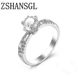 1Ct Hearts Arrows Zircon Wedding Ring for Women