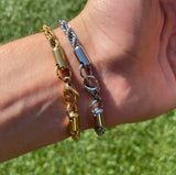 Stainless Steel Rope Chain Bracelet for Men 3/4/5/6mm Width