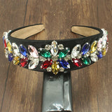 Crystal Flower Headband Baroque Hair Hoop Women Wedding Accessories