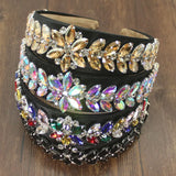 Crystal Flower Headband Baroque Hair Hoop Women Wedding Accessories