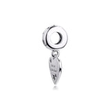 Heart & Stars Charm for Bracelets Sterling Silver Beads