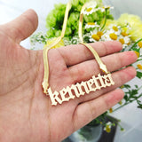 Name Necklace Snake Chain Necklace Personalized Jewelry