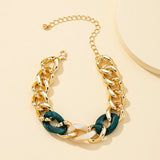 Customed Jewelry Acrylic Bracelet Cuban Chain Couple Bracelet