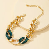 Customed Jewelry Acrylic Bracelet Cuban Chain Couple Bracelet