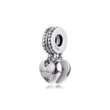 Daughter & Mother-in-Law Split Charm Sterling Silver Beads