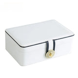 Double-Layer Jewelry Box PU Leather Jewelry Storage Box Large Space