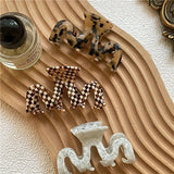 Vintage Acetate Hair Claws for Women Leopard Hair Pins Hair Clip