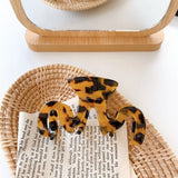 Vintage Acetate Hair Claws for Women Leopard Hair Pins Hair Clip