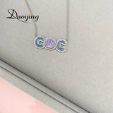 Enamel Choker Necklace with Shell, Personalized Name Necklace