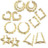 Stylish Bamboo Hoop Earrings for Women
