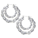 Stylish Bamboo Hoop Earrings for Women