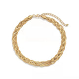 European & American Snake Chain Winding Necklace