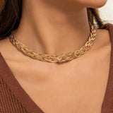 European & American Snake Chain Winding Necklace