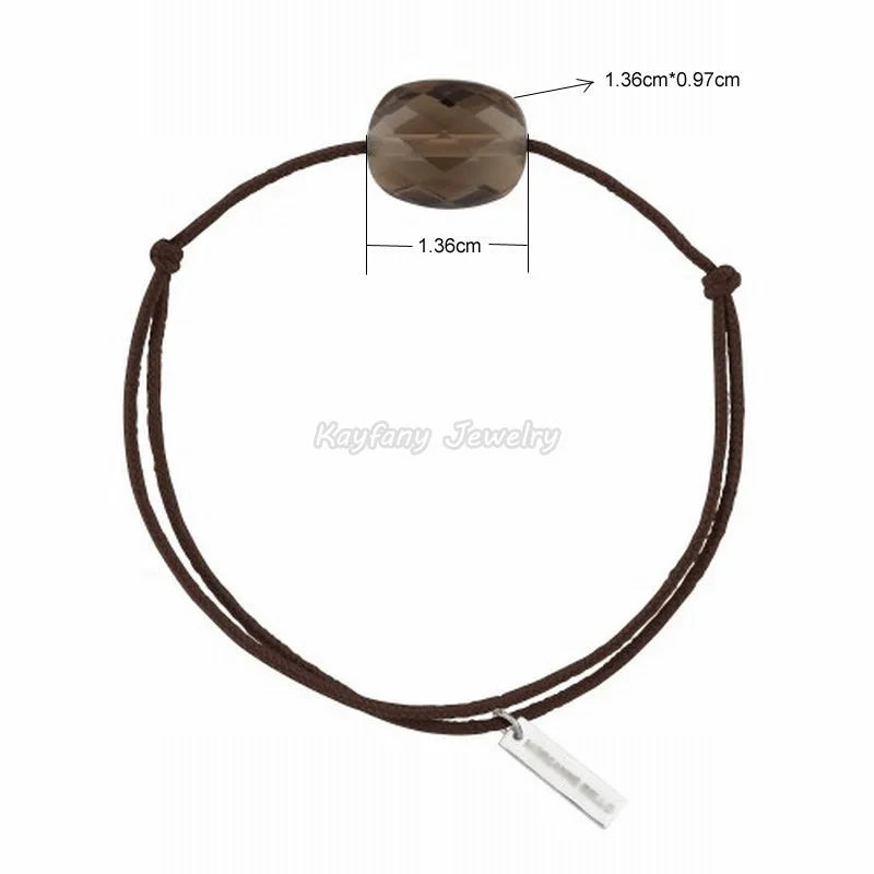 Crystal Adjustable GoldFish Rope Brown Crystal Jewelry