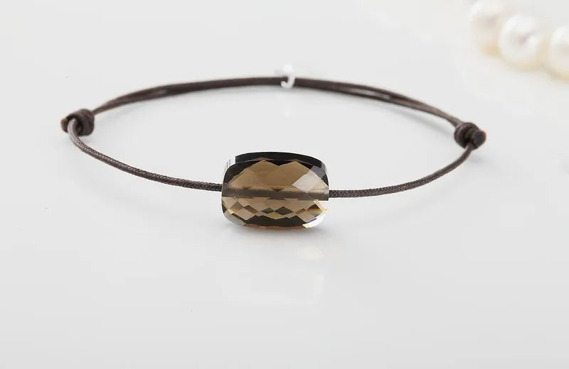 Crystal Adjustable GoldFish Rope Brown Crystal Jewelry